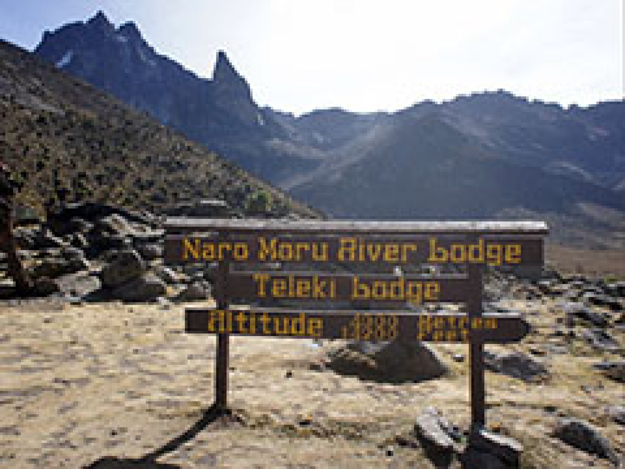 Naro Moru River Lodge, the trailhead