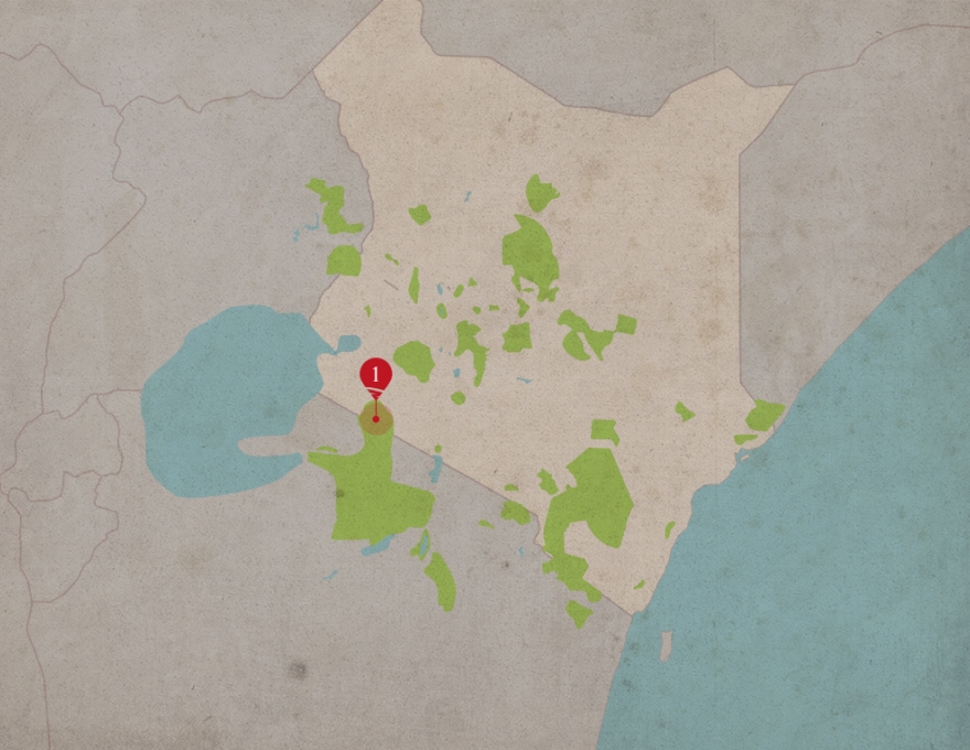 Original Spirit of Kenya route map: The Famous Mara